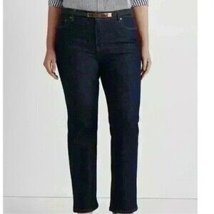 Lauren Ralph Lauren Women's Size 18W High-Rise Boot Jean Denim